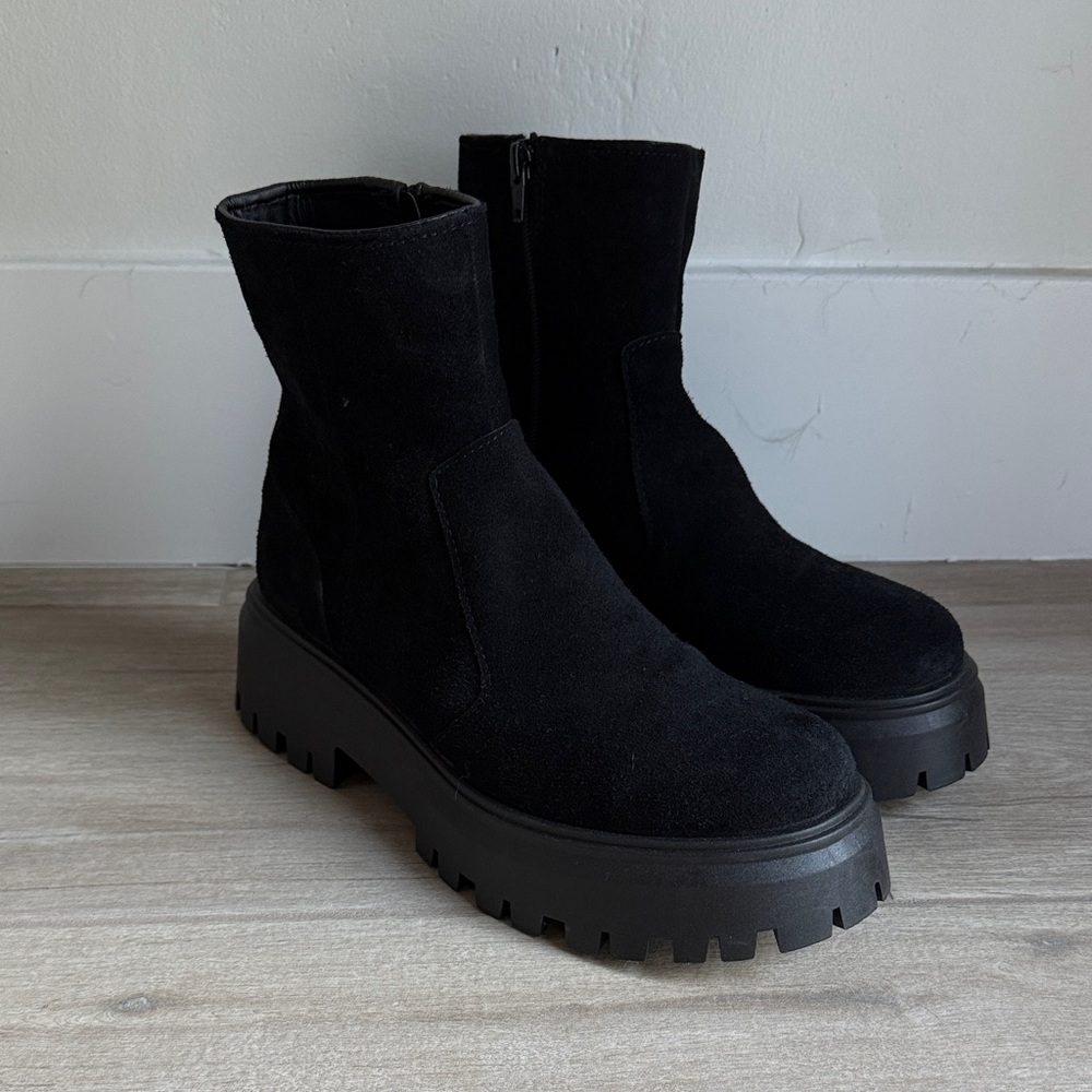 ASOS Black Chunky Ankle Boots